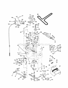 Page G Diagram and Parts List for 917279960  Craftsman Lawn Tractor