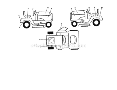 Page I Diagram and Parts List for 917279960  Craftsman Lawn Tractor