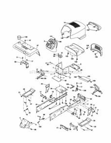 Page B Diagram and Parts List for 917279981  Craftsman Lawn Tractor