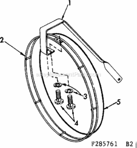 Page B Diagram and Parts List for 917285761  Craftsman Lawn Tractor Accessories