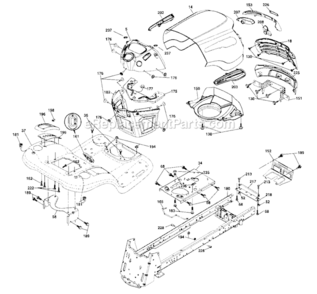 Chassus_And_Enclosures Diagram and Parts List for 917286460  Craftsman Lawn Tractor