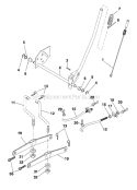 Lift Diagram and Parts List for 917287010  Craftsman Lawn Tractor