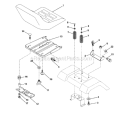Seat Diagram and Parts List for 917287010  Craftsman Lawn Tractor