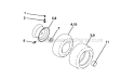 Part Location Diagram of 123969X Craftsman Rear Tire