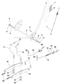 Lift Diagram and Parts List for 917287011  Craftsman Lawn Tractor