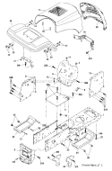 Chassis And Enclosures Diagram and Parts List for 917287011  Craftsman Lawn Tractor