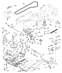 Ground Drive Diagram and Parts List for 917287011  Craftsman Lawn Tractor