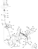 Steering Diagram and Parts List for 917287011  Craftsman Lawn Tractor