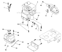 Engine Diagram and Parts List for 917287011  Craftsman Lawn Tractor