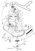Mower Deck Diagram and Parts List for 917287011  Craftsman Lawn Tractor