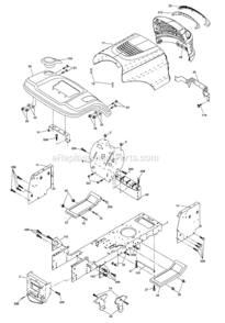 Chassis_And_Enclosures Diagram and Parts List for 917287070  Craftsman Lawn Tractor