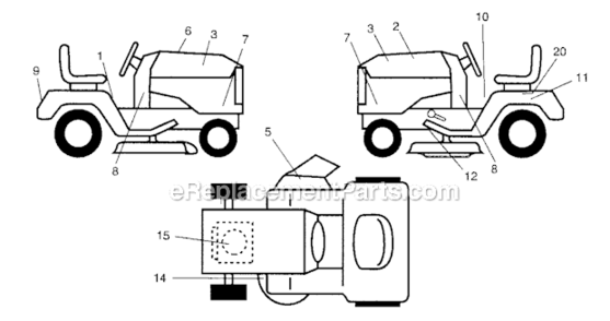 Part Location Diagram of 401145 Craftsman Replacement Decal