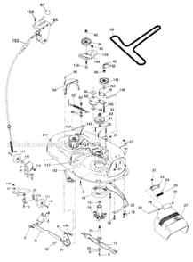 Mower_Deck Diagram and Parts List for 917287080  Craftsman Lawn Tractor