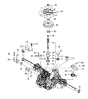 Transaxle-K46Bt Diagram and Parts List for 917287220  Craftsman Lawn Tractor