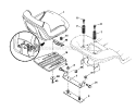 Seat Diagram and Parts List for 917287220  Craftsman Lawn Tractor
