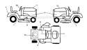 Decals Diagram and Parts List for 917287220  Craftsman Lawn Tractor