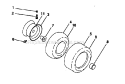Wheels And Tires Diagram and Parts List for 917287220  Craftsman Lawn Tractor