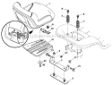 Seat Diagram and Parts List for 917287240  Craftsman Lawn Tractor