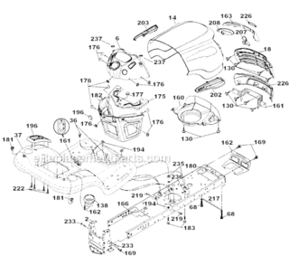Chassis_And_Enclosures Diagram and Parts List for 917287300  Craftsman Lawn Tractor