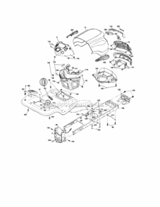 Part Location Diagram of 404623X428 Craftsman Grille.Svc.P