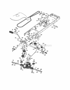 Page C Diagram and Parts List for 917287320  Craftsman Lawn Tractor