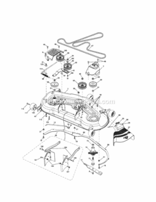 Page G Diagram and Parts List for 917287320  Craftsman Lawn Tractor