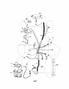 Page A Diagram and Parts List for 917287340  Craftsman Lawn Tractor