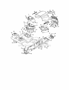 Page B Diagram and Parts List for 917287340  Craftsman Lawn Tractor