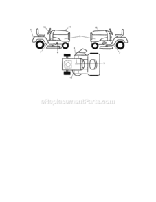 Page G Diagram and Parts List for 917287340  Craftsman Lawn Tractor