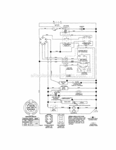 Page K Diagram and Parts List for 917287341  Craftsman Lawn Tractor