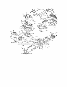 Page B Diagram and Parts List for 917287341  Craftsman Lawn Tractor
