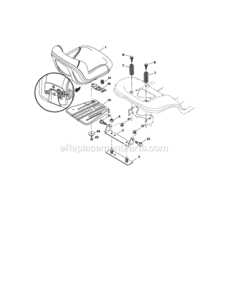 Page F Diagram and Parts List for 917287341  Craftsman Lawn Tractor