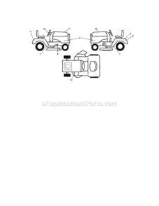 Page G Diagram and Parts List for 917287341  Craftsman Lawn Tractor