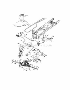 Page F Diagram and Parts List for 917287381  Craftsman Lawn Tractor