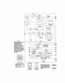 Page K Diagram and Parts List for 917287382  Craftsman Lawn Tractor