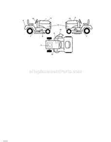 Page G Diagram and Parts List for 917287382  Craftsman Lawn Tractor