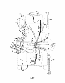 Page A Diagram and Parts List for 917287420  Craftsman Lawn Tractor