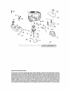 Page E Diagram and Parts List for 917287420  Craftsman Lawn Tractor