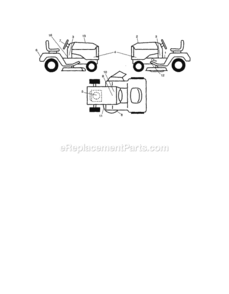 Part Location Diagram of 409874 Craftsman Fender Decal