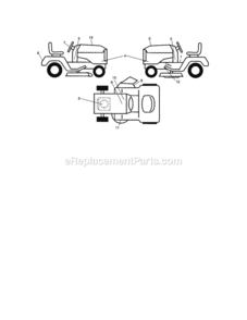 Page G Diagram and Parts List for 917287440  Craftsman Lawn Tractor