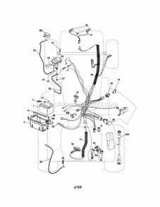 Page A Diagram and Parts List for 917287451  Craftsman Lawn Tractor