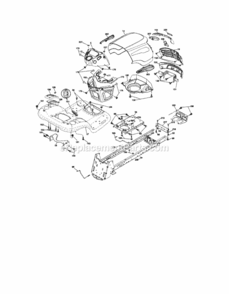 Page B Diagram and Parts List for 917287463  Craftsman Lawn Tractor
