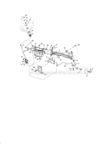 Page C Diagram and Parts List for 917287463  Craftsman Lawn Tractor