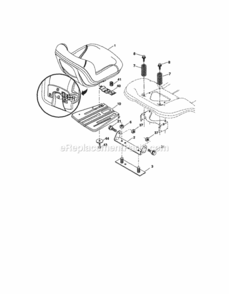 Page F Diagram and Parts List for 917287463  Craftsman Lawn Tractor