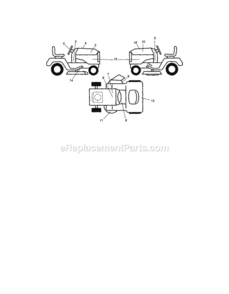 Page G Diagram and Parts List for 917287463  Craftsman Lawn Tractor