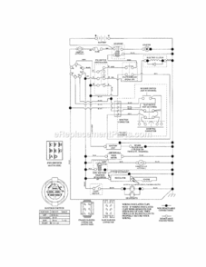 Page K Diagram and Parts List for 917287481  Craftsman Lawn Tractor