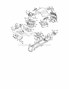 Page B Diagram and Parts List for 917287481  Craftsman Lawn Tractor