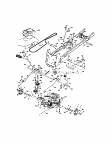 Page D Diagram and Parts List for 917287481  Craftsman Lawn Tractor
