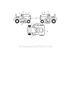 Page G Diagram and Parts List for 917287481  Craftsman Lawn Tractor