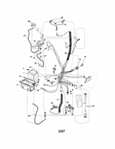 Page A Diagram and Parts List for 917287490  Craftsman Lawn Tractor